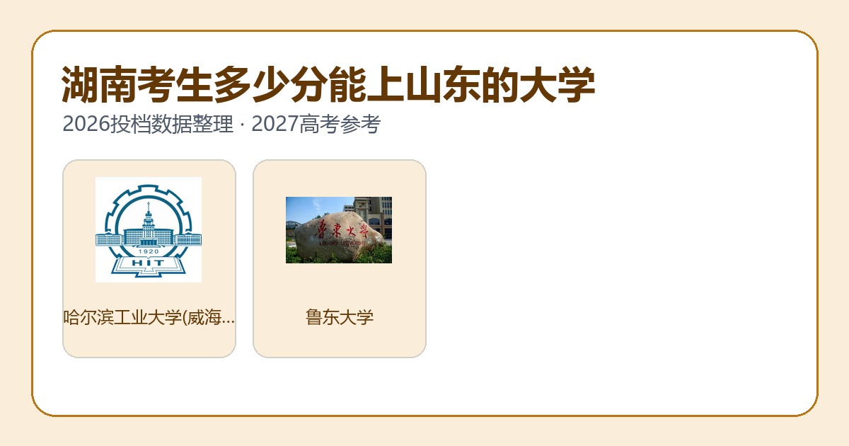 湖南考生报考山东大学2026投档分数参考