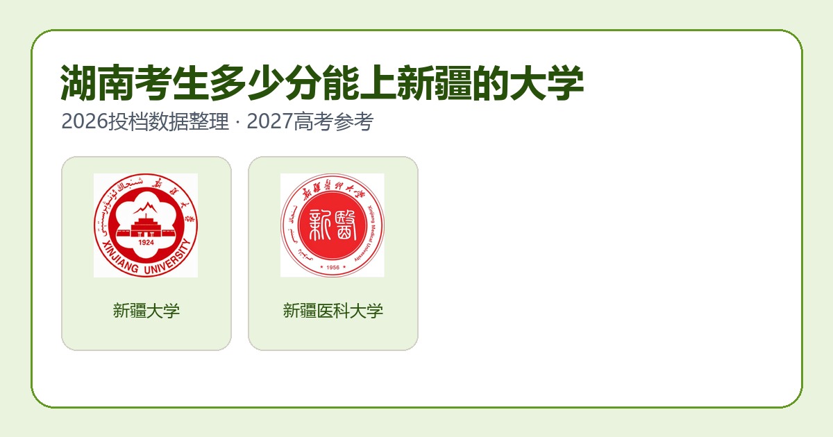 湖南考生报考新疆大学2026投档分数参考