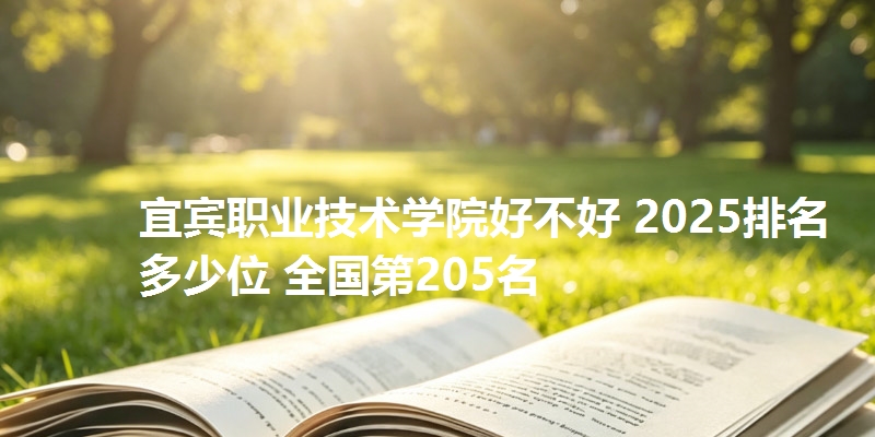 宜宾职业技术学院好不好 2025排名多少位 全国第205名