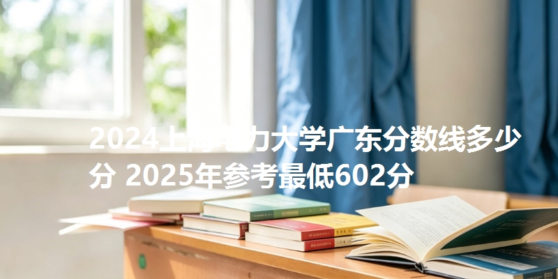 2024上海电力大学广东分数线多少分 2025年参考最低602分