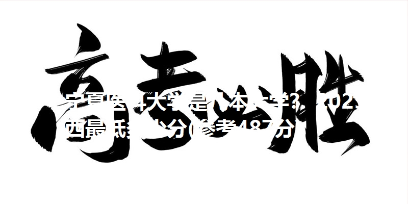 宁夏医科大学是几本大学？ 2025山西最低多少分(参考487分)