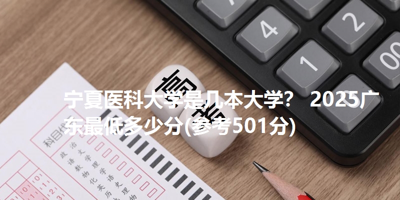 宁夏医科大学是几本大学？ 2025广东最低多少分(参考501分)