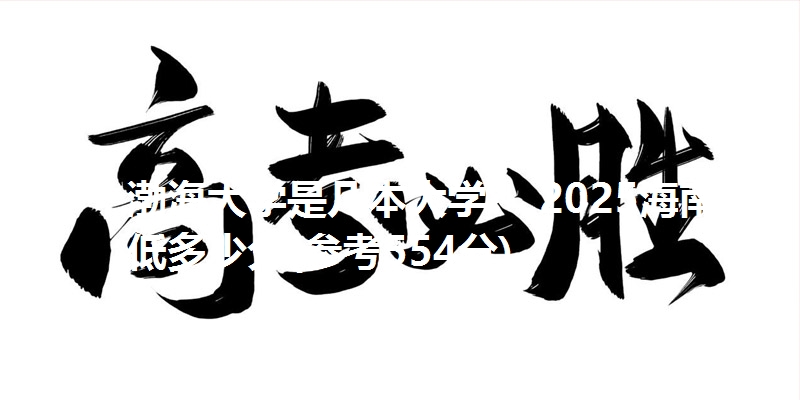 渤海大学是几本大学？ 2025海南最低多少分(参考554分)