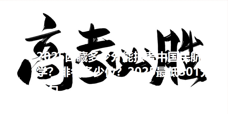 2025西藏多少分能报考中国民航大学？排名多少位？2025最低301分左右
