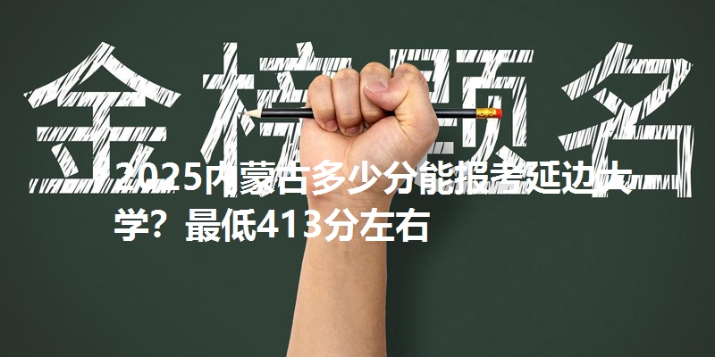 2025内蒙古多少分能报考延边大学？最低413分左右