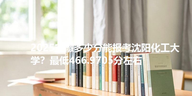 2025安徽多少分能报考沈阳化工大学？最低466.9705分左右