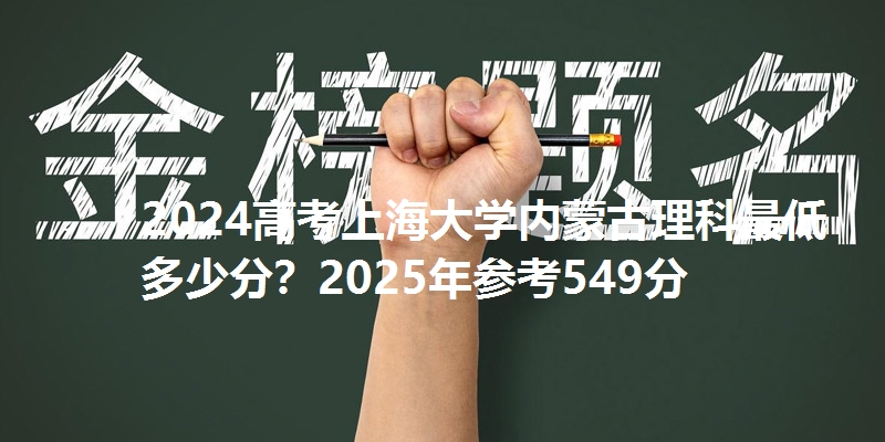2024高考上海大学内蒙古理科最低多少分？2025年参考549分
