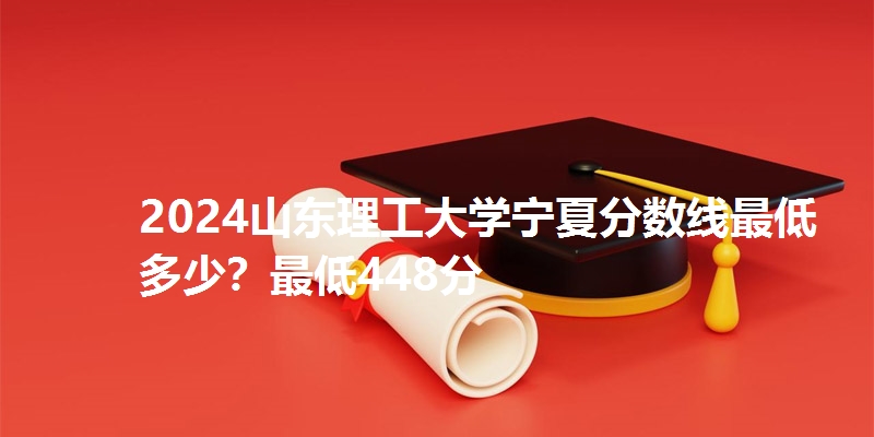 2024山东理工大学宁夏分数线最低多少？最低448分