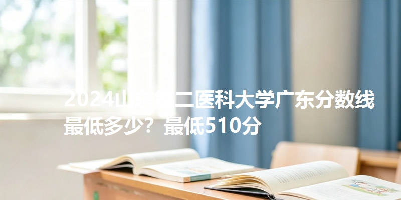 2024山东第二医科大学广东分数线最低多少？最低510分