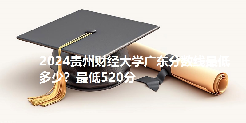 2024贵州财经大学广东分数线最低多少？最低520分