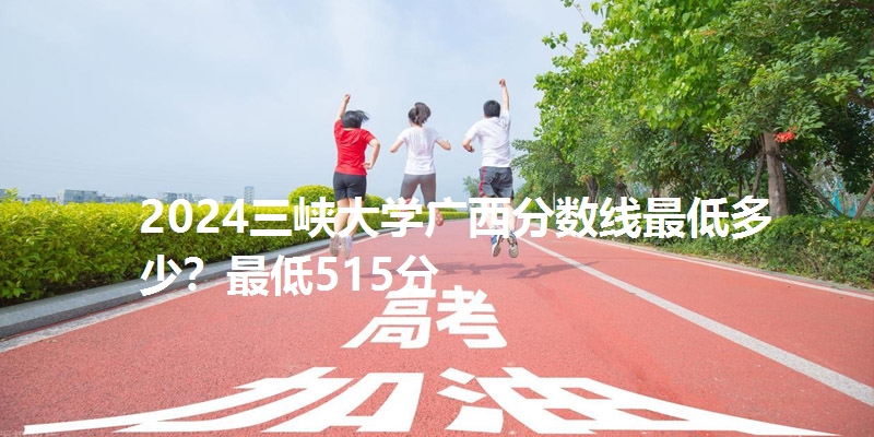 2024三峡大学广西分数线最低多少？最低515分