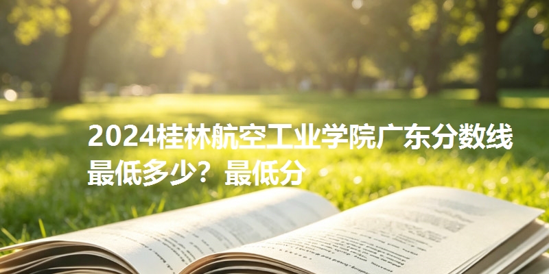 2024桂林航空工业学院广东分数线最低多少？最低分