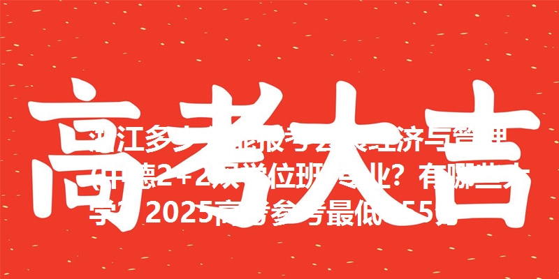 浙江多少分能报考会展经济与管理(中德2+2双学位班)专业？有哪些大学？2025高考参考最低555分