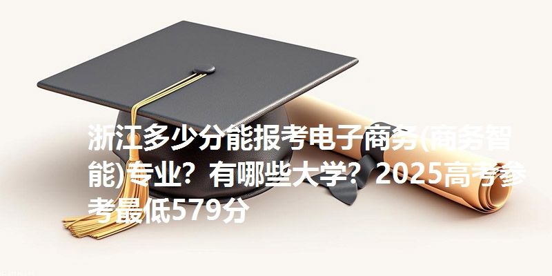 浙江多少分能报考电子商务(商务智能)专业？有哪些大学？2025高考参考最低579分