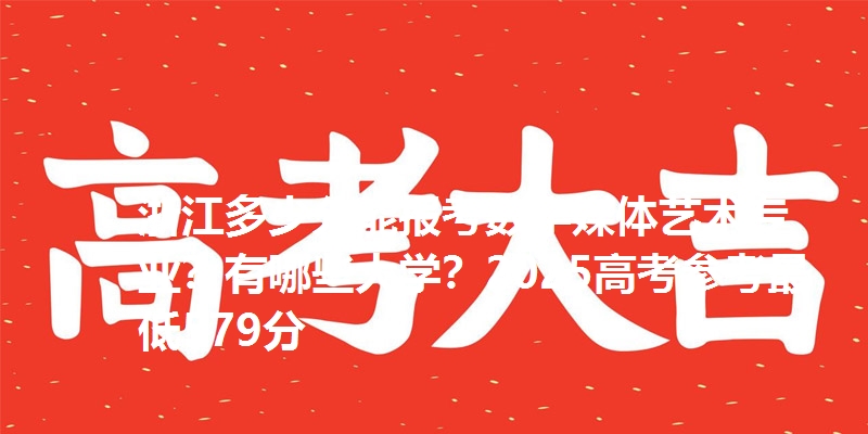 浙江多少分能报考数字媒体艺术专业？有哪些大学？2025高考参考最低579分