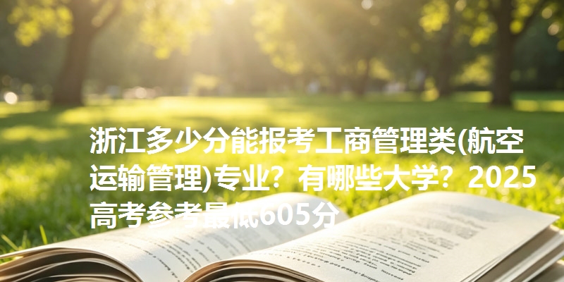 浙江多少分能报考工商管理类(航空运输管理)专业？有哪些大学？2025高考参考最低605分