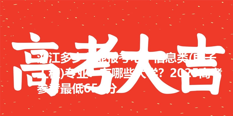 浙江多少分能报考电子信息类(电子工程)专业？有哪些大学？2025高考参考最低656分