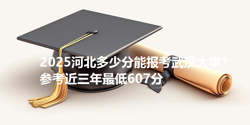 2025河北多少分能报考武汉大学？参考近三年最低607分