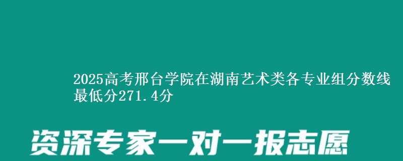 2025高考邢台学院在湖南艺术类各专业组分数线 最低分271.4分