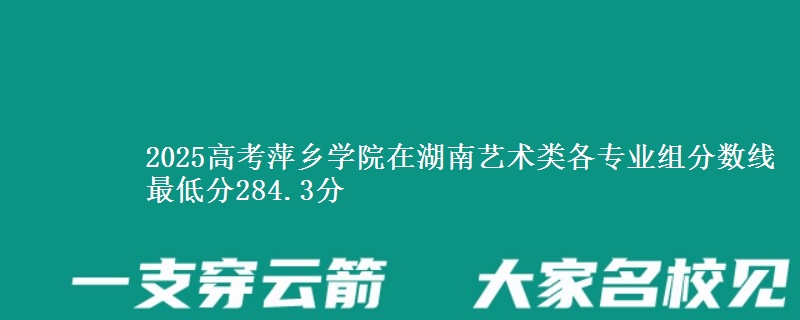 2025高考萍乡学院在湖南艺术类各专业组分数线 最低分284.3分