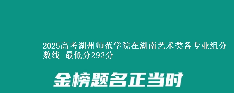 2025高考湖州师范学院在湖南艺术类各专业组分数线 最低分292分