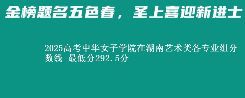 2025高考中华女子学院在湖南艺术类各专业组分数线 最低分292.5分