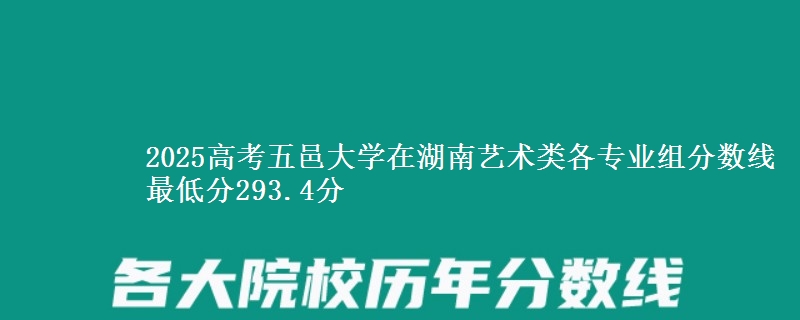 2025高考五邑大学在湖南艺术类各专业组分数线 最低分293.4分