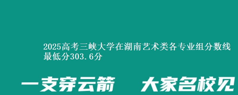 2025高考三峡大学在湖南艺术类各专业组分数线 最低分303.6分