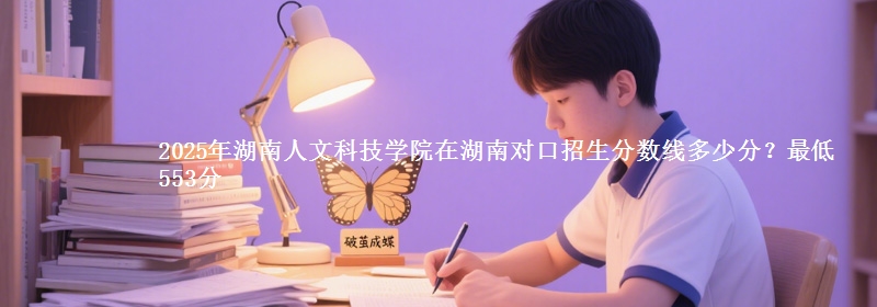 2025年湖南人文科技学院在湖南对口招生分数线多少分?最低553分