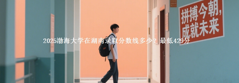 2025渤海大学在湖南录取分数线多少?最低429分