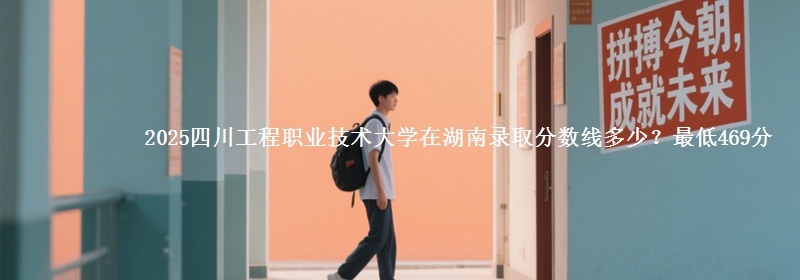 2025四川工程职业技术大学在湖南录取分数线多少？最低469分