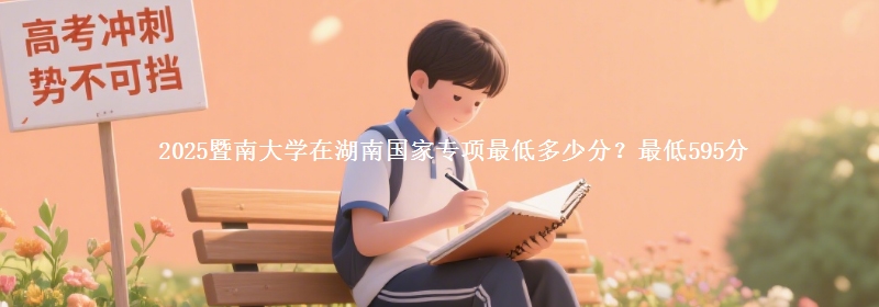 2025暨南大学在湖南国家专项录取分数线多少？最低595分