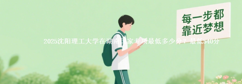 2025沈阳理工大学在湖南国家专项录取分数线多少？最低540分