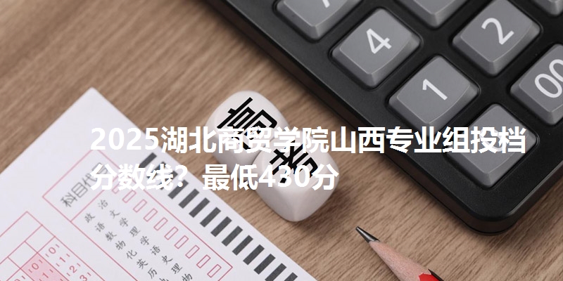 2025湖北商贸学院山西专业组投档分数线？最低430分