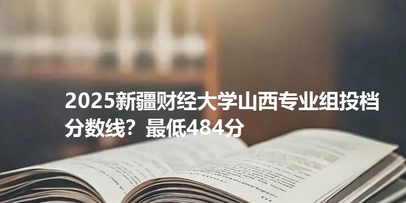 2025新疆财经大学山西专业组投档分数线？最低484分