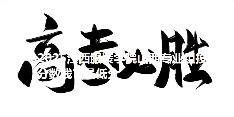 2025江西服装学院山西专业组投档分数线？最低分