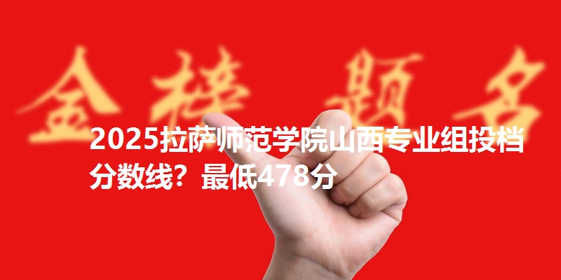 2025拉萨师范学院山西专业组投档分数线？最低478分