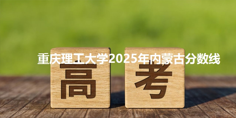 重庆理工大学2025年内蒙古分数线