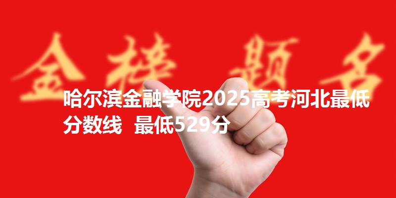哈尔滨金融学院2025高考河北最低分数线  最低529分