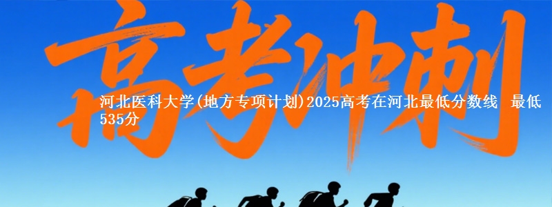 河北医科大学(地方专项计划)2025高考在河北最低分数线 最低535分