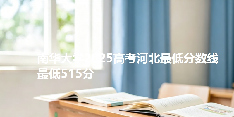 南华大学2025高考河北最低分数线  最低515分
