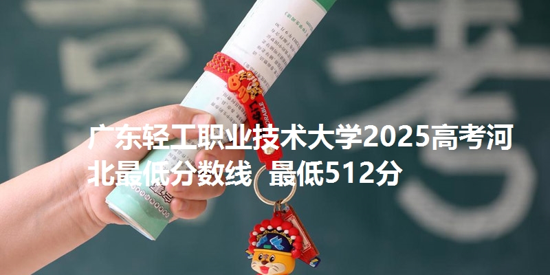 广东轻工职业技术大学2025高考河北最低分数线  最低512分