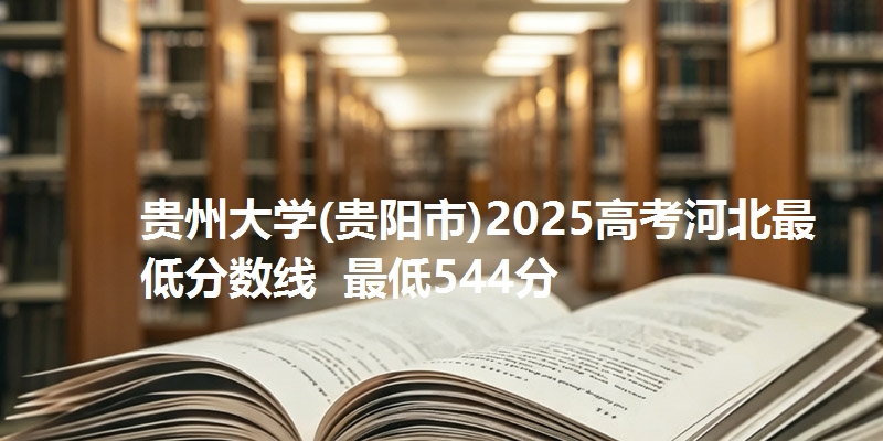 贵州大学(贵阳市)2025高考河北最低分数线  最低544分