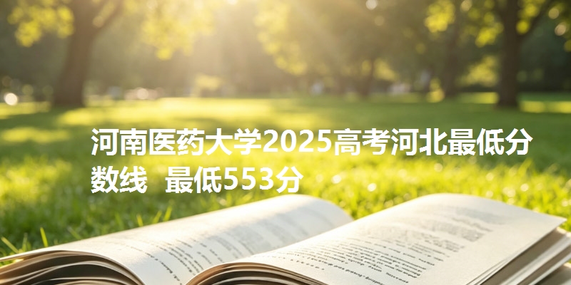 河南医药大学2025高考河北最低分数线  最低553分