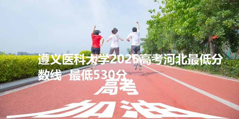 遵义医科大学2025高考河北最低分数线  最低530分