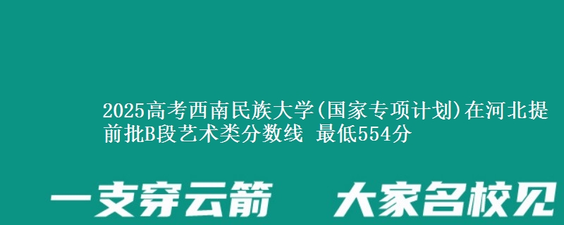 2025高考西南民族大学(国家专项计划)在河北提前批B段艺术类分数线 最低554分