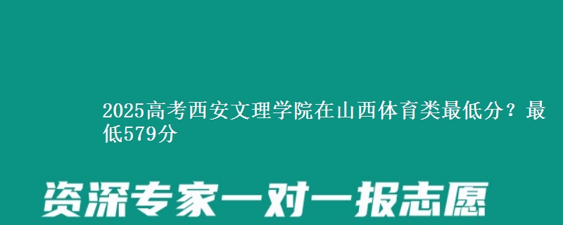 2025高考西安文理学院在山西体育类最低分?最低579分
