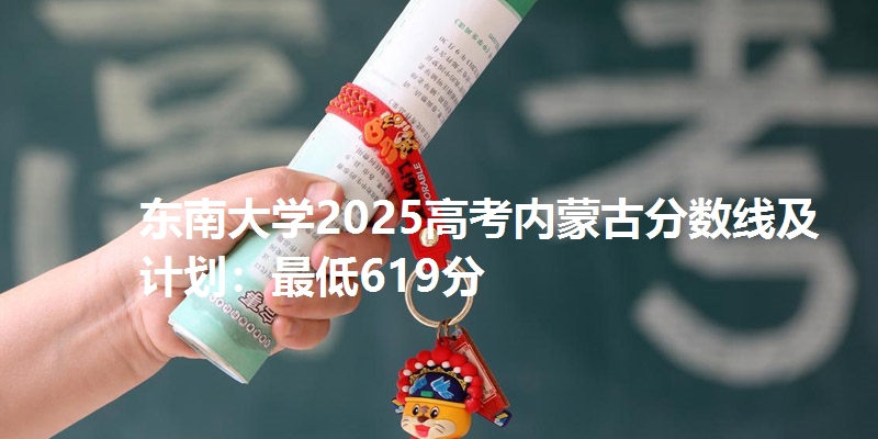 东南大学2025高考内蒙古分数线及计划：最低619分