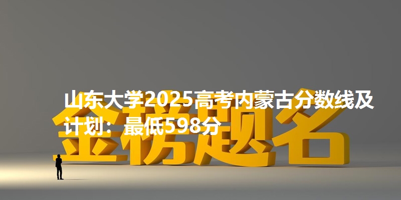 山东大学2025高考内蒙古分数线及计划：最低598分