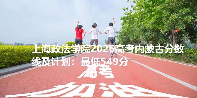 上海政法学院2025高考内蒙古分数线及计划：最低549分